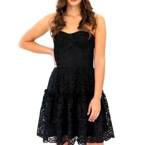 NWT Anthropologie Eva Franco Floral Lace Mini Dress 6 Holiday New Years Eve